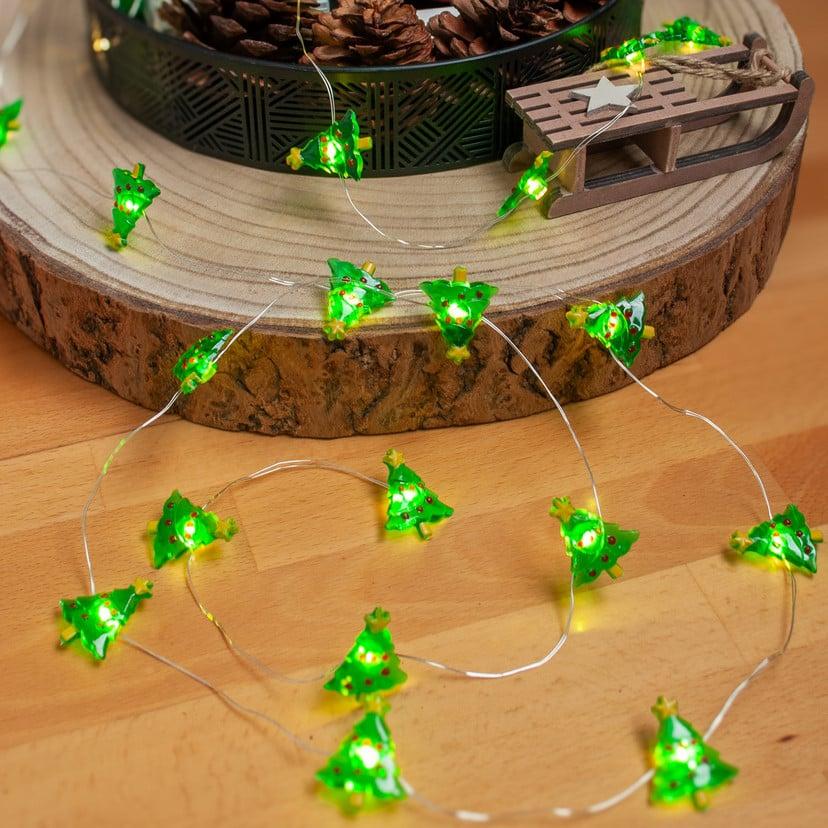 lampenwelt Lindby LED-Lichterkette Motje Weihnachtsbäume 320 cm IP20