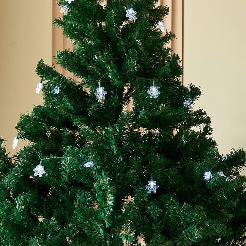 lampenwelt Lindby LED-Lichterkette Parrik Schneeflocken 620 cm IP44
