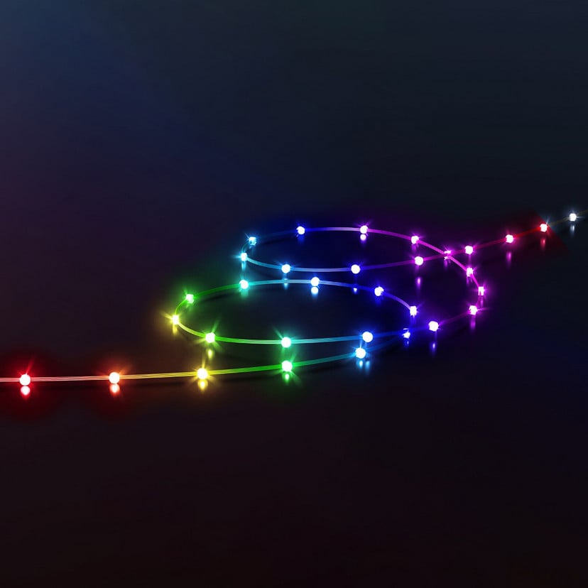 lampenwelt Twinkly Dots LED-Kette RGB transparent IP44 10m Speichern exportieren