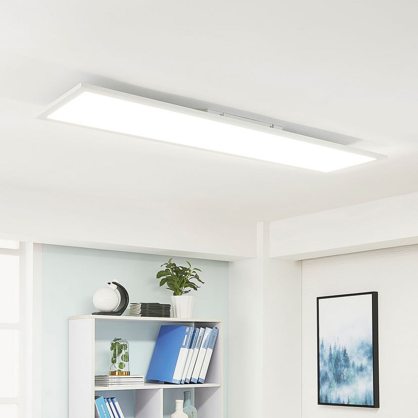 lampenwelt Arcchio LED-Panel Lysander weiß 119 cm 55 W CCT dimmbar