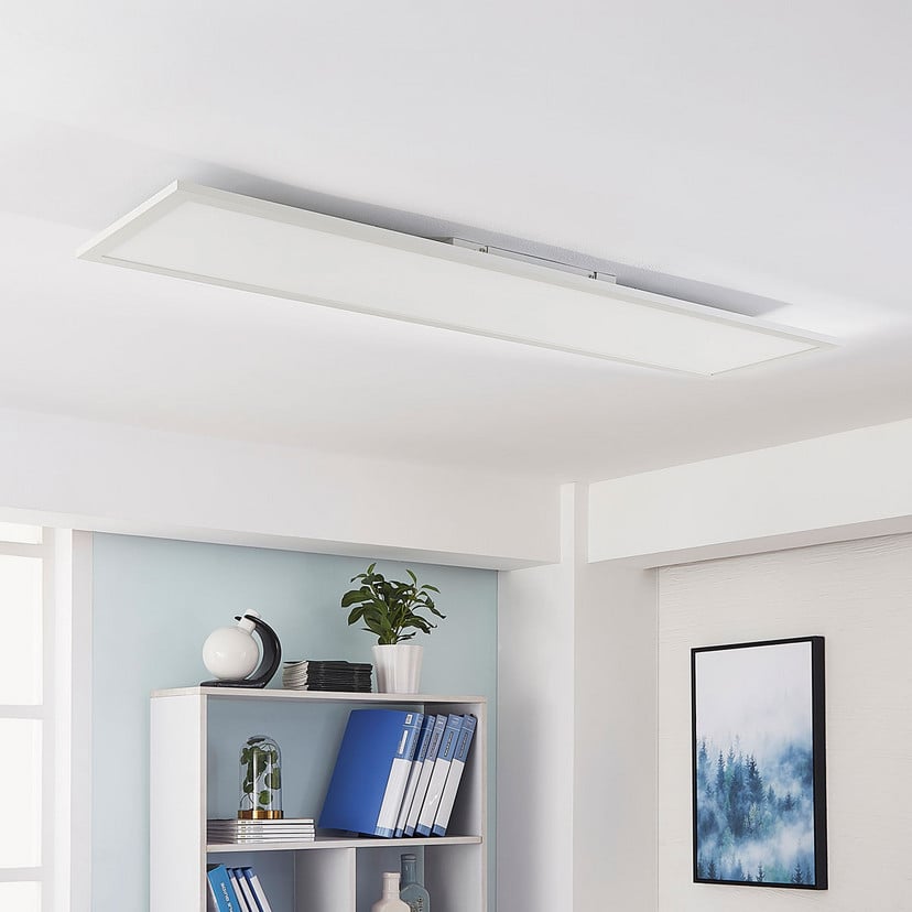 lampenwelt Arcchio LED-Panel Lysander weiß 119 cm 55 W CCT dimmbar Rabatt