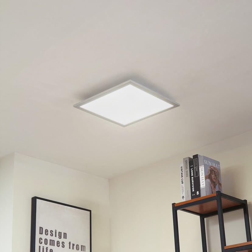 lampenwelt Arcchio LED-Panel Lyndra 40 cm silber Alu dimmbar CCT Versandkostenfrei