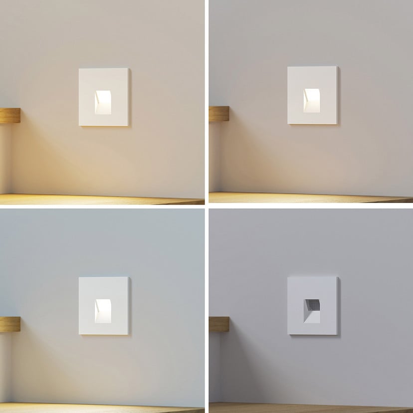lampenwelt Arcchio LED-Einbaulampe Vexi 7 5 cm x 7 5 cm weiß CCT Großer Ausverkauf