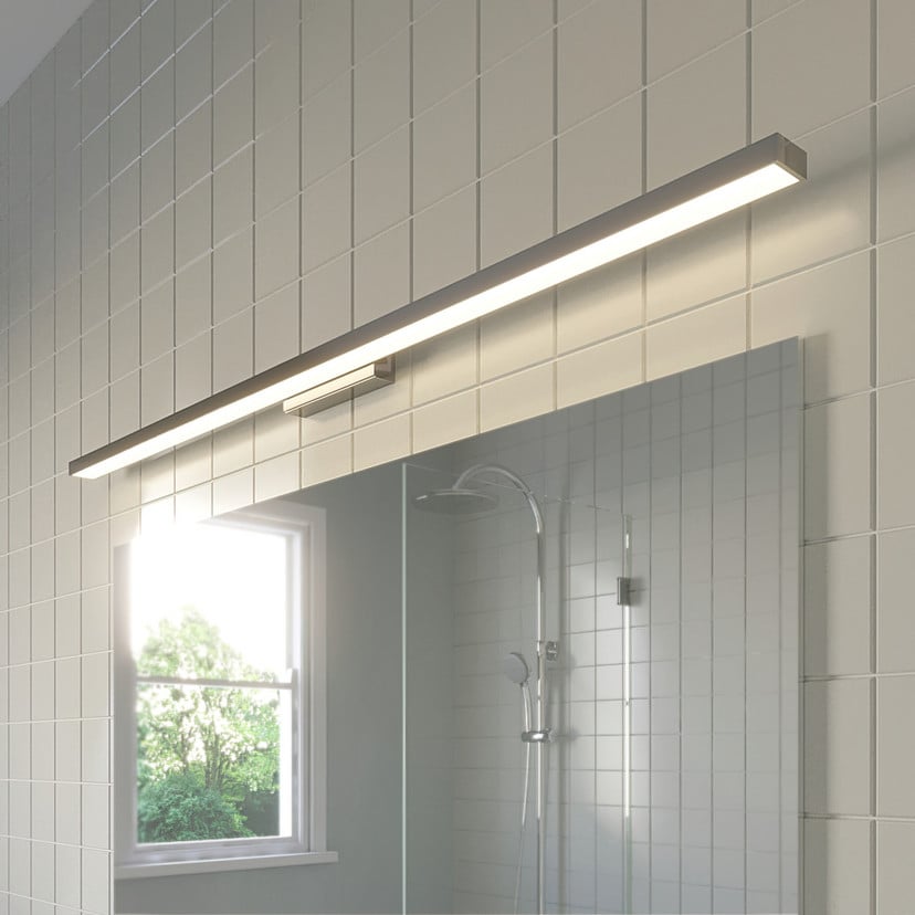lampenwelt Lindby LED-Bad- und Spiegelleuchte Alenia 120 cm chrom Osterangebot