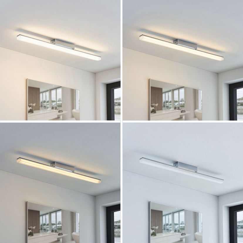 lampenwelt Lindby LED-Bad-Deckenleuchte Levke 75 cm dimmbar IP44 Vatertagsangebot
