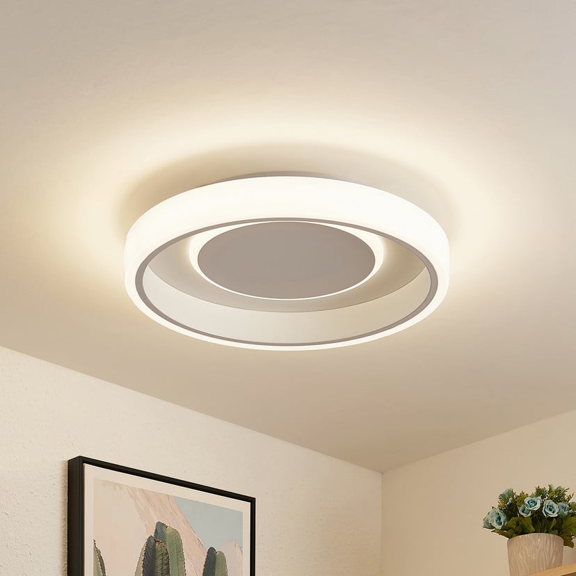 lampenwelt Lindby LED-Deckenleuchte Wikani weiß RGB CCT dimmbar Blitzangebot