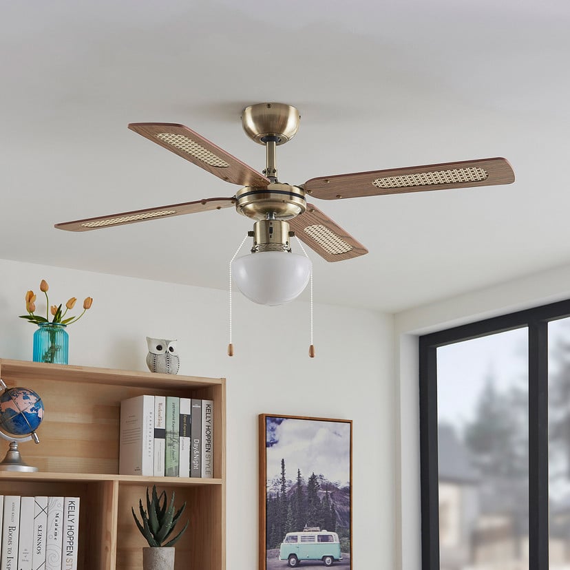 lampenwelt Lindby Deckenventilator mit Licht Rakan leise Ø 106 cm JETZT KAUFEN