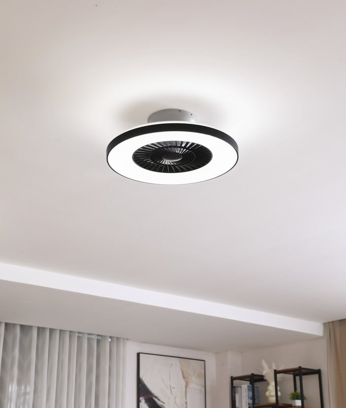 lampenwelt Lindby Smart LED-Deckenventilator Paavo schwarz leise Tuya Letzter Tag