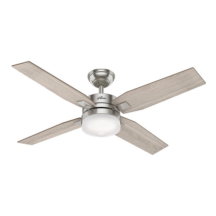 lampenwelt Hunter Mercado Deckenventilator eiche/nickel