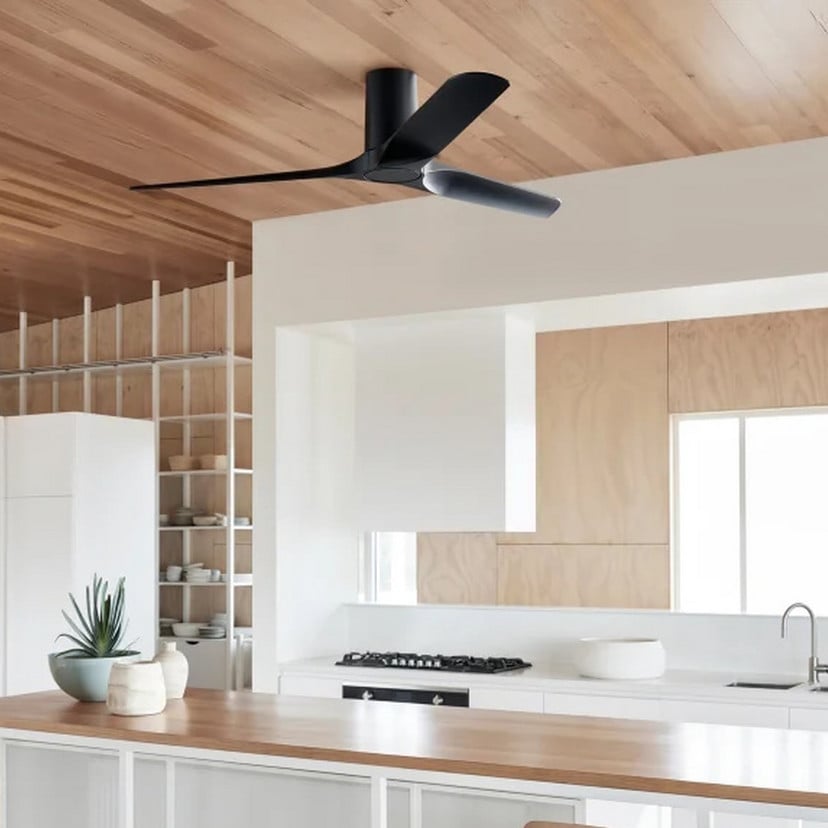 lampenwelt Beacon Deckenventilator Londo schwarz DC-Motor 132 cm leise Bis zu 60% Rabatt