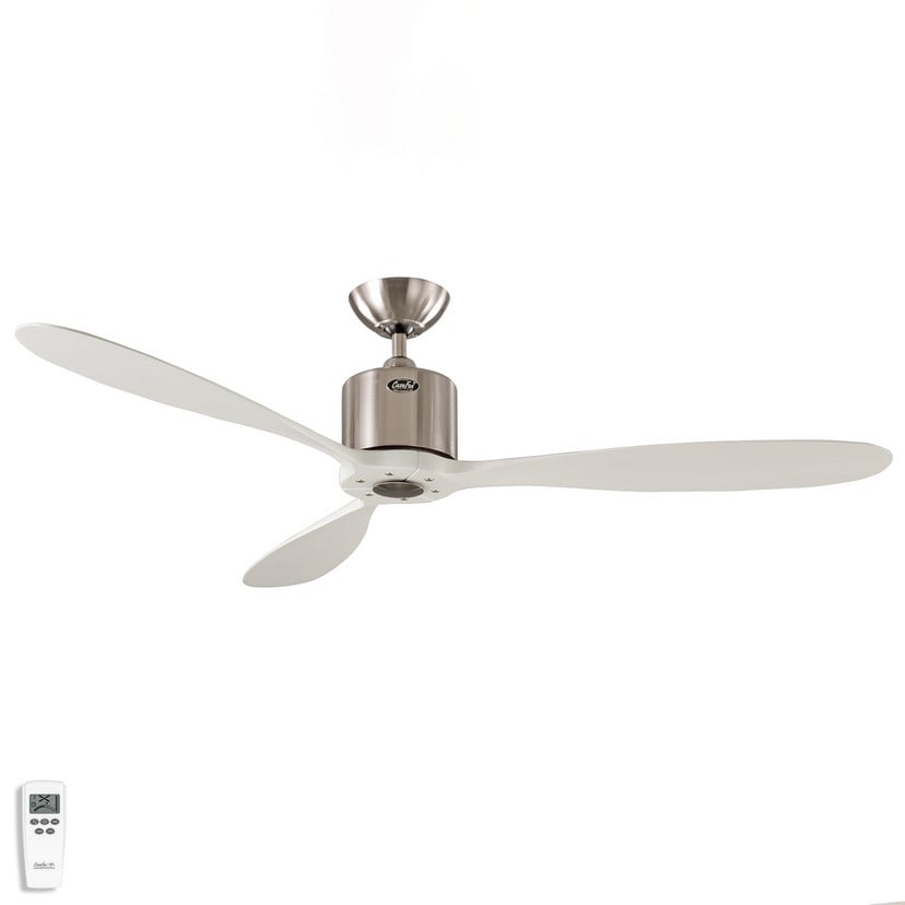lampenwelt Deckenventilator Aeroplan Eco chrom weiß