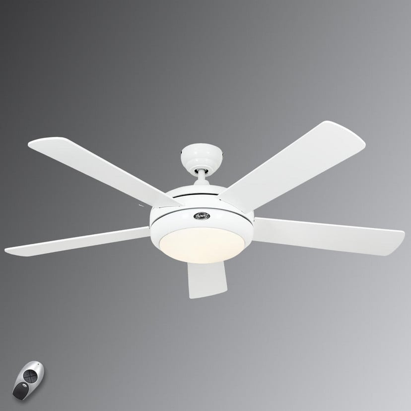 lampenwelt Beleuchteter Deckenventilator Titanium weiß Kostenloser Versand international