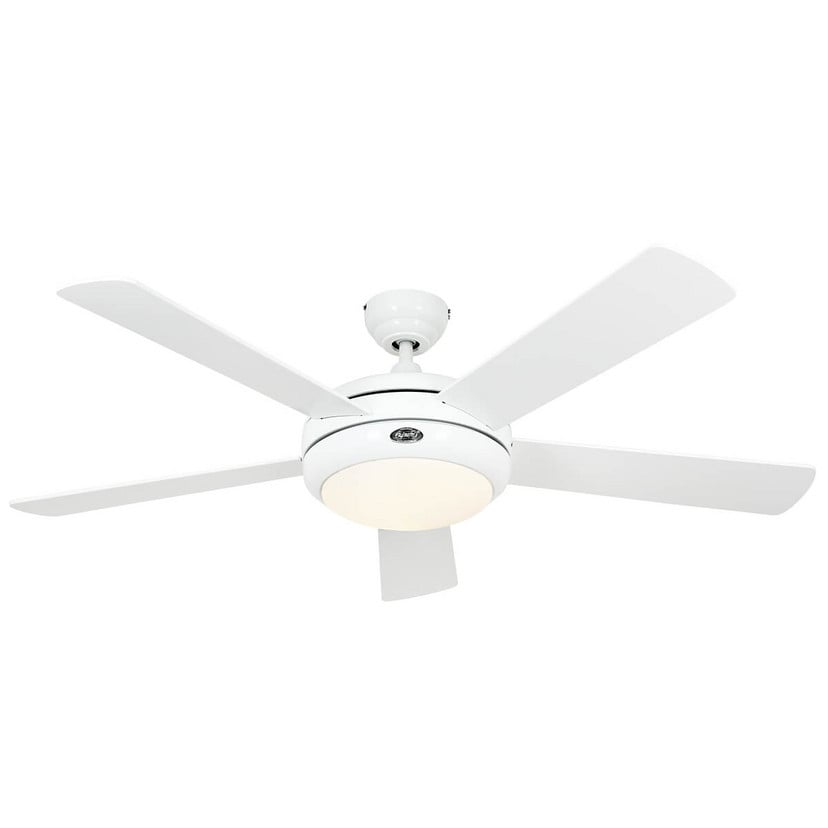 lampenwelt Beleuchteter Deckenventilator Titanium weiß Kostenloser Versand international