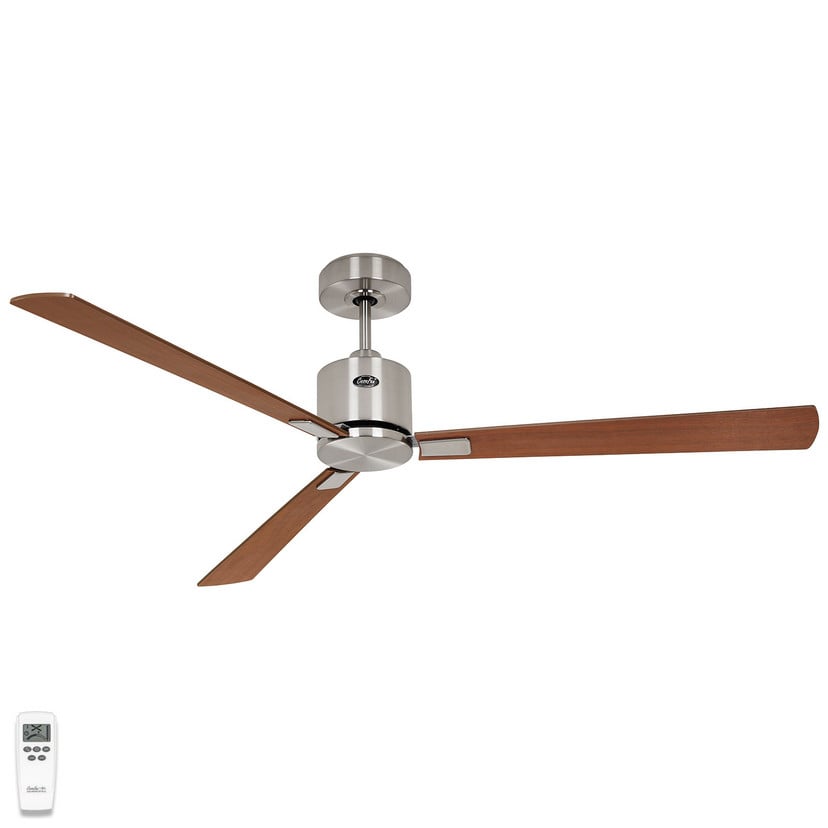lampenwelt Deckenventilator Eco Concept 152cm chrom/Holz Limitierter Zeitrabatt