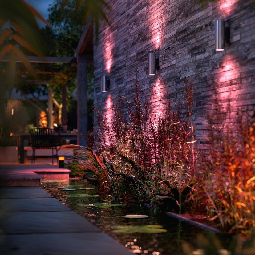 lampenwelt Philips Hue WACA Appear Außenwandleuchte edelstahl Flash Sale