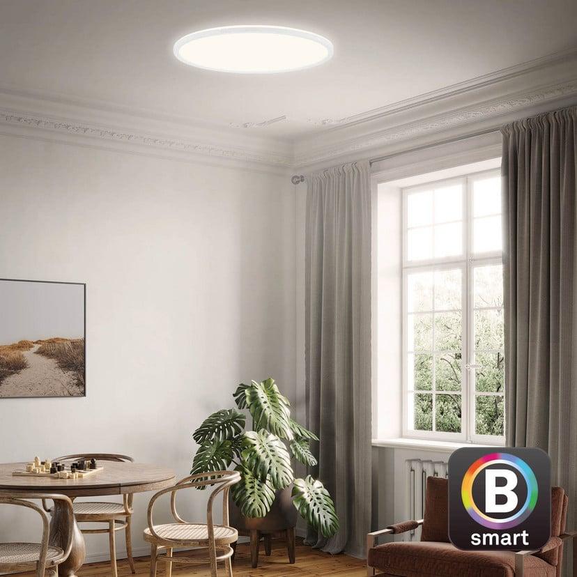 lampenwelt LED-Deckenlampe Slim S dimmbar CCT weiß Ø 45 cm Black Friday