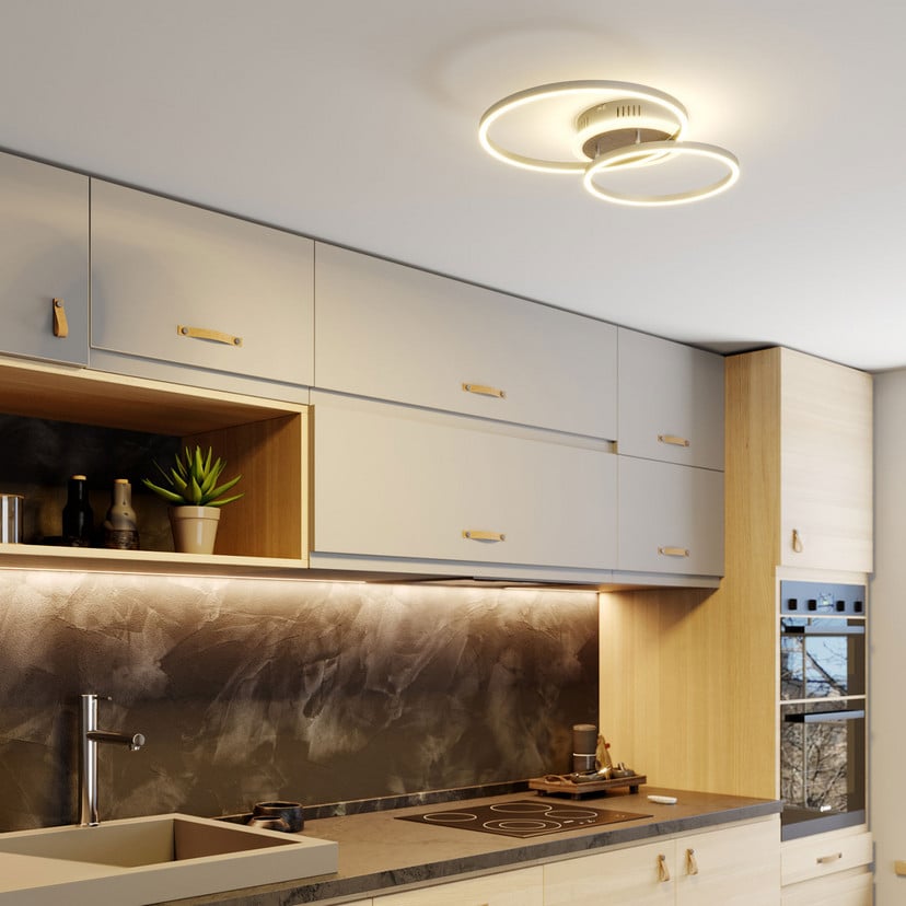 lampenwelt Lindby Smart LED-Deckenleuchte Edica 58 cm Tuya CCT Jubiläumsangebot