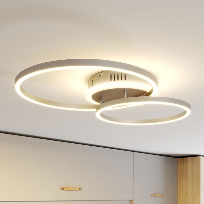 lampenwelt Lindby Smart LED-Deckenleuchte Edica 58 cm Tuya CCT Jubiläumsangebot