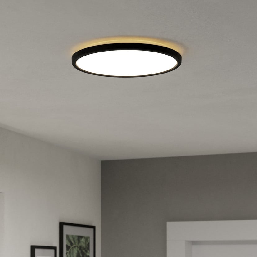 lampenwelt EGLO connect LED-Deckenlampe Rovito-Z schwarz Ø 30 cm Online Outlet
