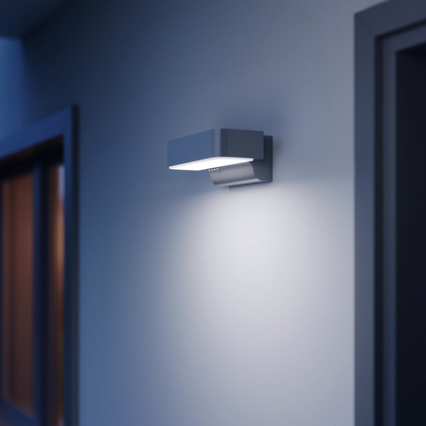 lampenwelt STEINEL L 800 SC LED-Sensor-Außenwandleuchte anthrazit Große Rabatte