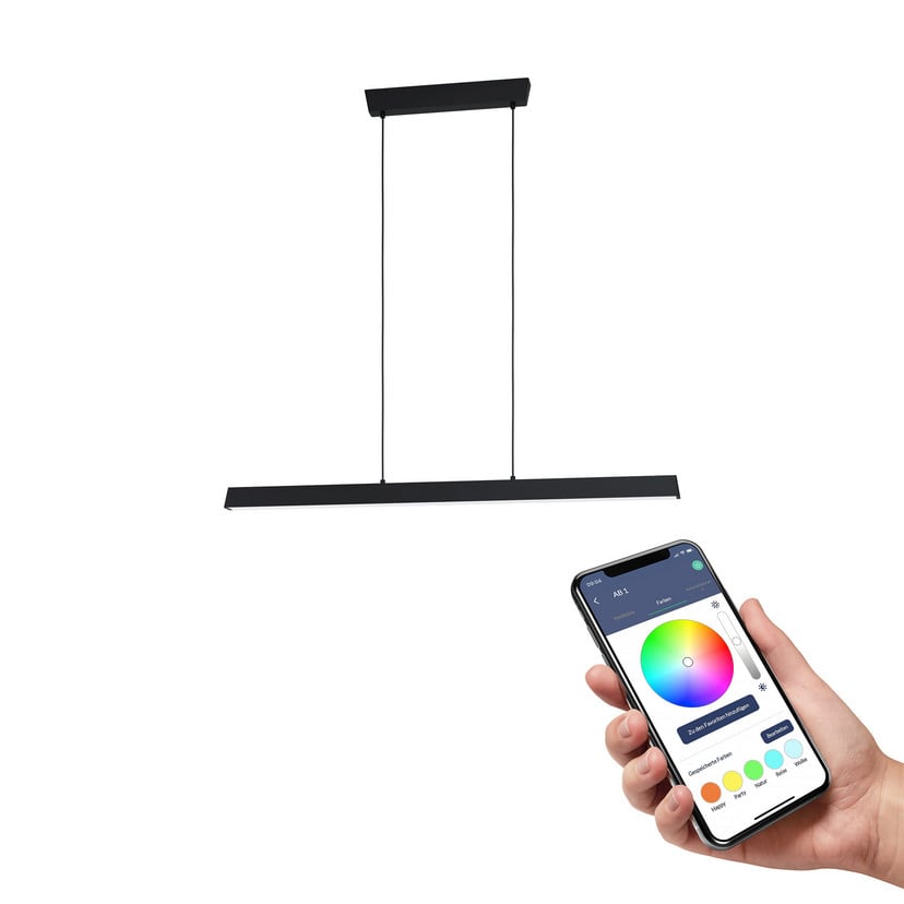 lampenwelt EGLO connect Simolaris-Z LED-Hängelampe 122cm