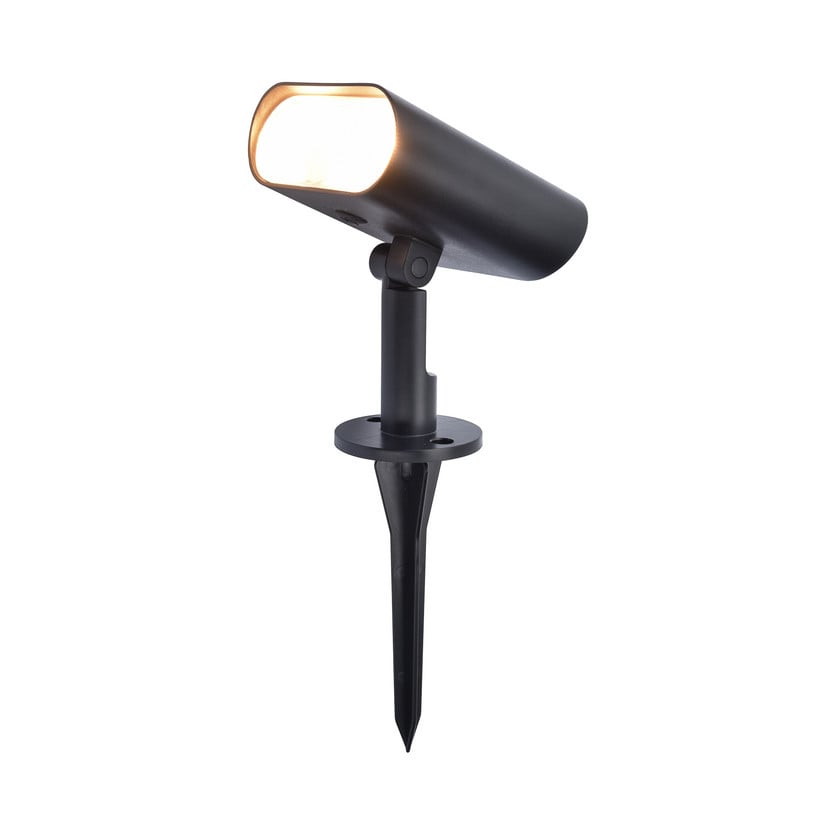 lampenwelt LED-Solarleuchte Ginbo für Wand und Boden