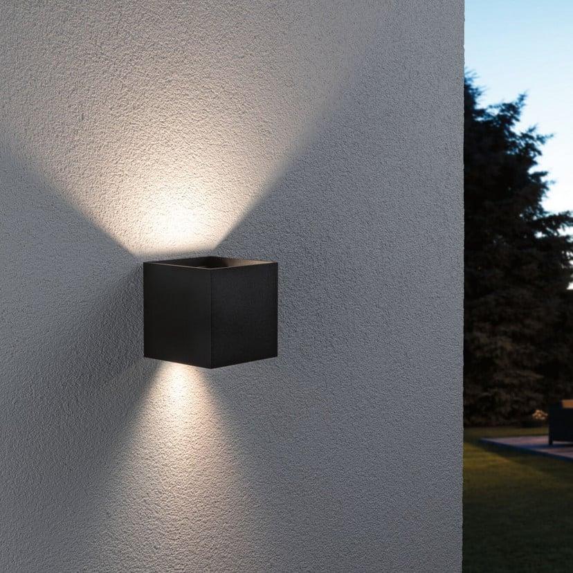 lampenwelt Paulmann Cybo LED-Außenwandleuchte RGBW 10x10cm anthrazit JETZT KAUFEN