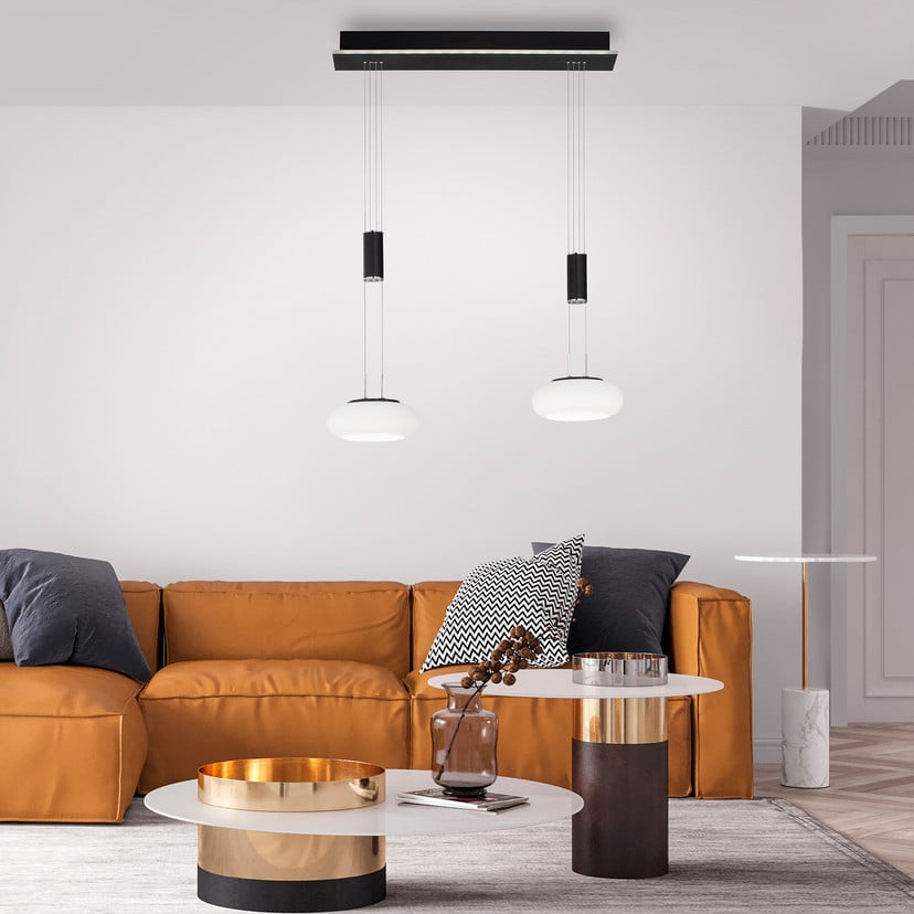 lampenwelt Paul Neuhaus Q-ETIENNE LED-Hängelampe 2fl schwarz Neueste Stile