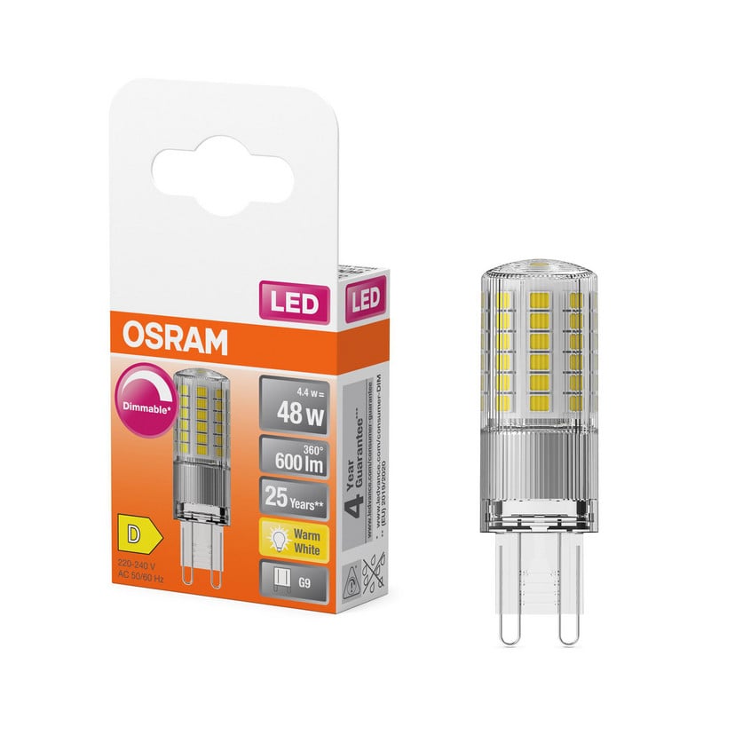 lampenwelt OSRAM LED-Leuchtmittel G9 4 4W Stiftsockel 2.700K 320° dim Rabatte dieses Monats