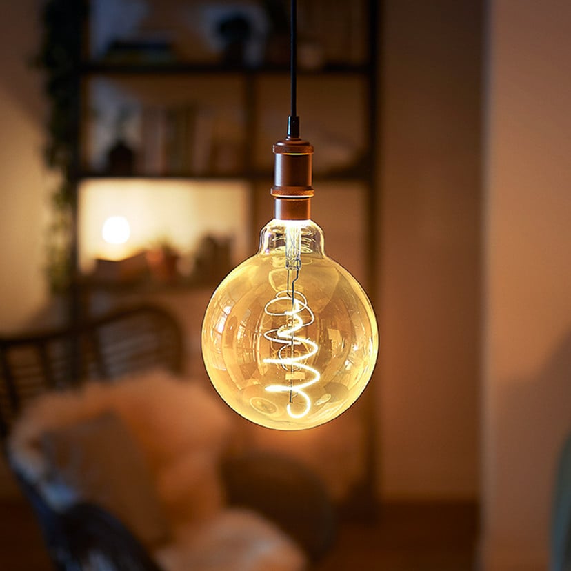 lampenwelt Philips LED-Globelampe E27 G95 4W 1.800K gold Günstiger Verkauf