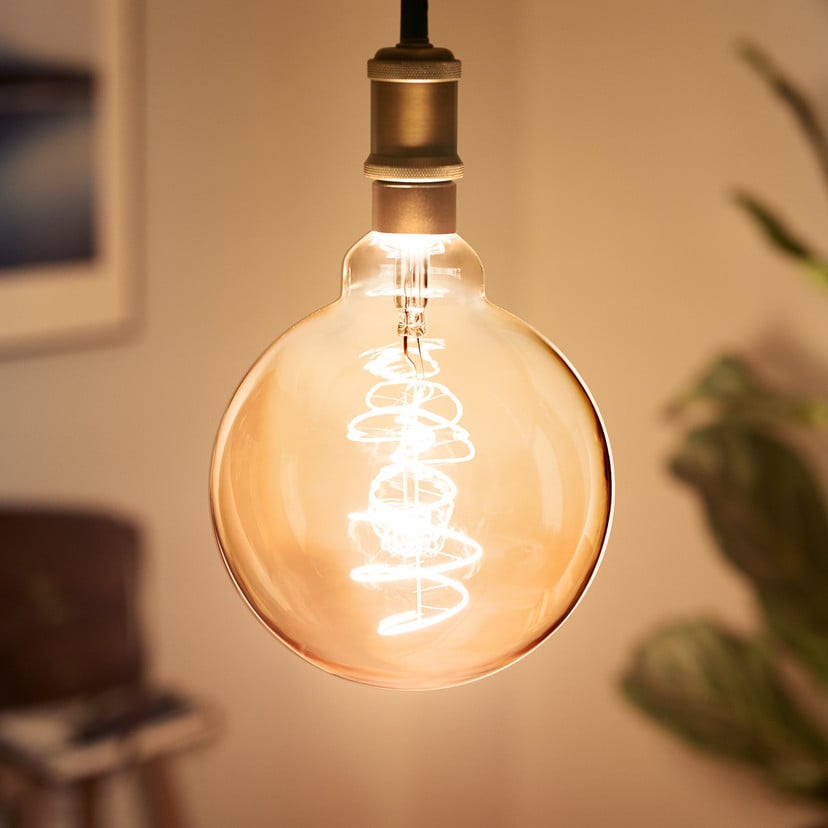 lampenwelt Philips LED-Globelampe E27 G95 4W 1.800K gold Günstiger Verkauf