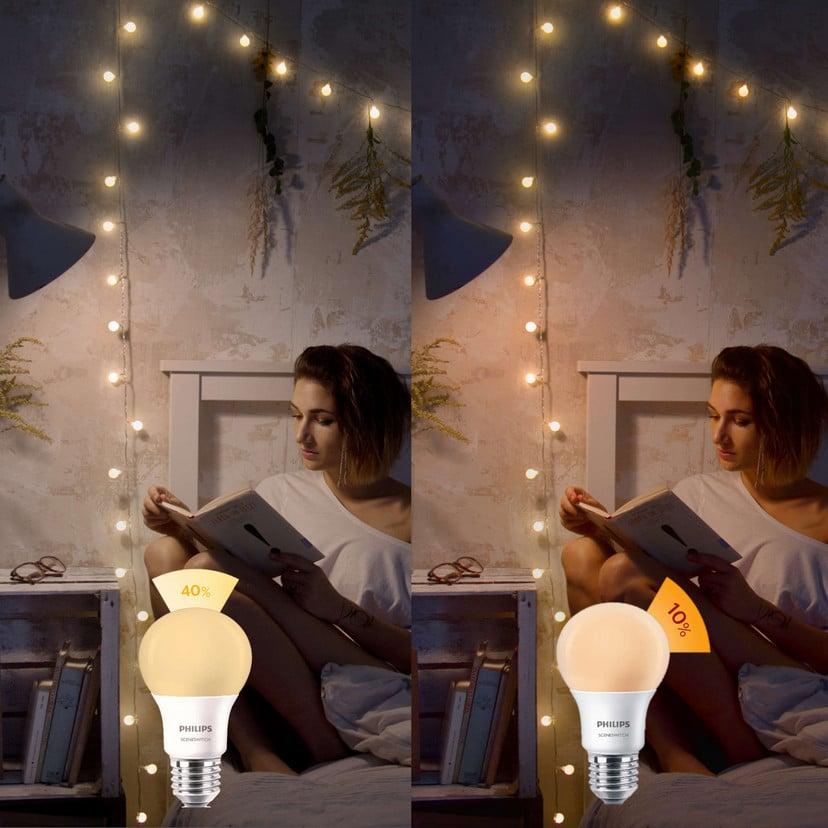 lampenwelt Philips SceneSwitch E27 8W LED-Lampe 2.700K matt Flash Sale