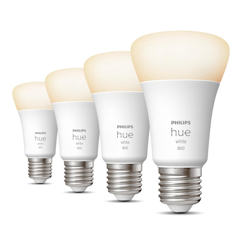 lampenwelt Philips Hue White 9W E27 LED-Lampe 4er-Packung