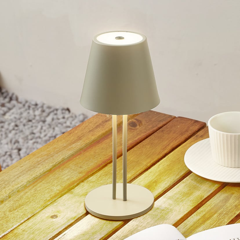 lampenwelt Lindby LED-Akkutischleuchte Janea TWIN grün Metall VIP-Rabatte