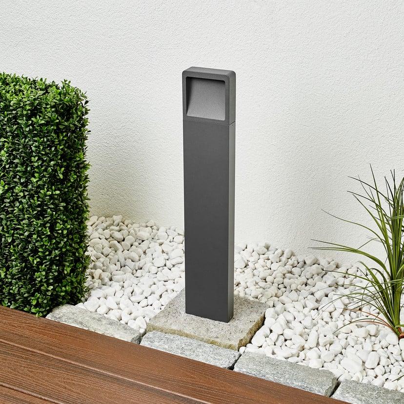 lampenwelt Lucande LED-Wegeleuchte Leya 65 cm grafit Metall IP54 Letzte 3 Tage