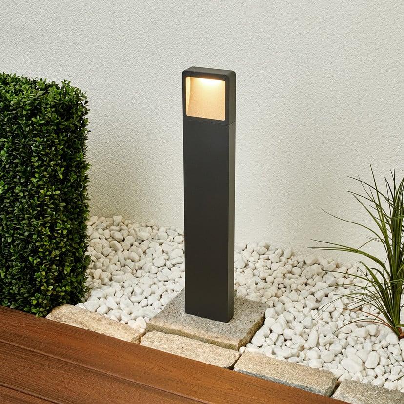 lampenwelt Lucande LED-Wegeleuchte Leya 65 cm grafit Metall IP54 Letzte 3 Tage