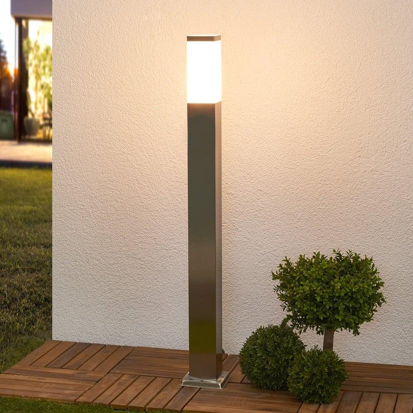 lampenwelt Lindby Pollerleuchte Lorian 100 cm Edelstahl IP44 E27 JETZT KAUFEN