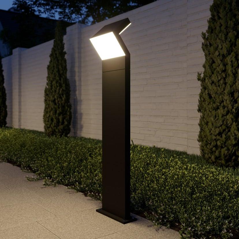 lampenwelt Arcchio LED-Wegeleuchte Havin anthrazit Metall 100cm