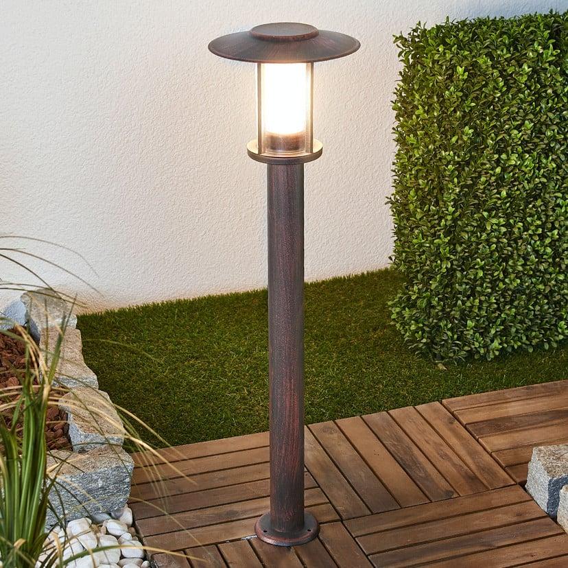 lampenwelt Lindby LED-Wegeleuchte Pavlos 76 cm rostfarben Edelstahl Nur noch ein Tag übrig