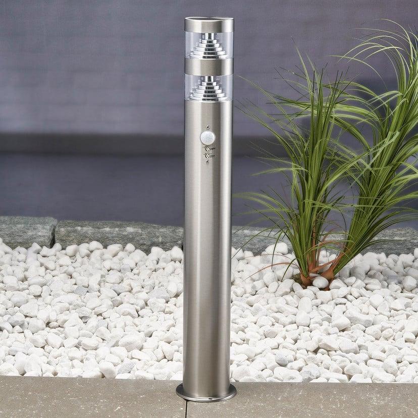 lampenwelt Lindby LED-Wegeleuchte Lanea 60 cm grau Sensor IP44 Riesige Rabatte
