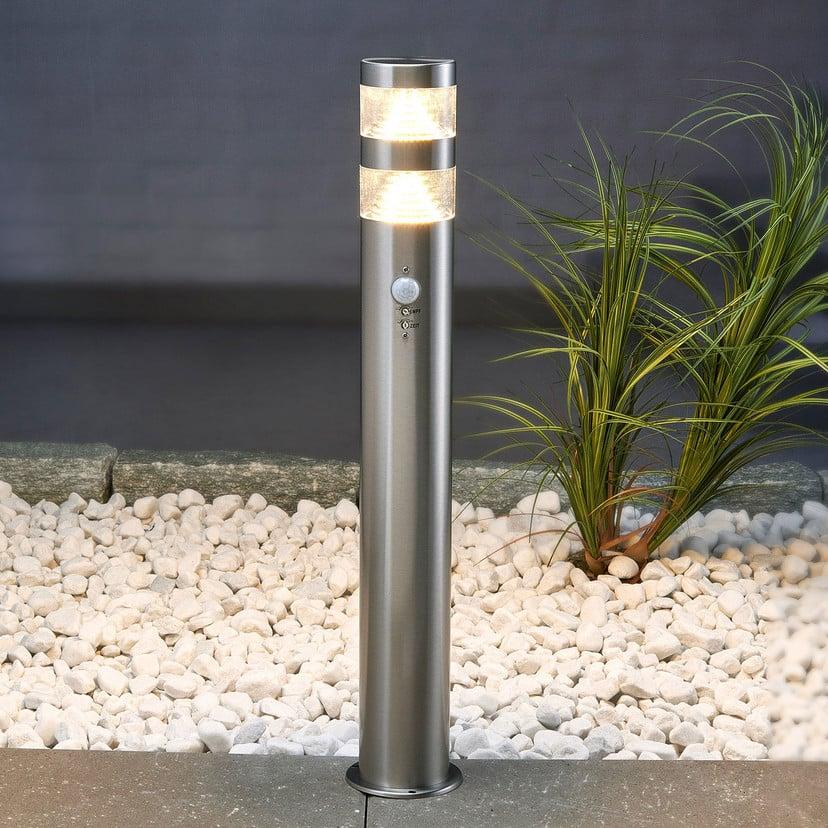 lampenwelt Lindby LED-Wegeleuchte Lanea 60 cm grau Sensor IP44 Riesige Rabatte