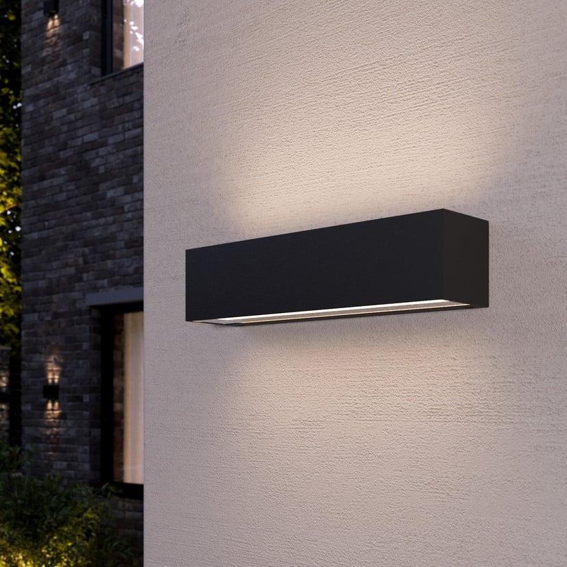 lampenwelt Lucande LED-Außenwandleuchte Tilde anthrazit Alu IP65 Speichern exportieren