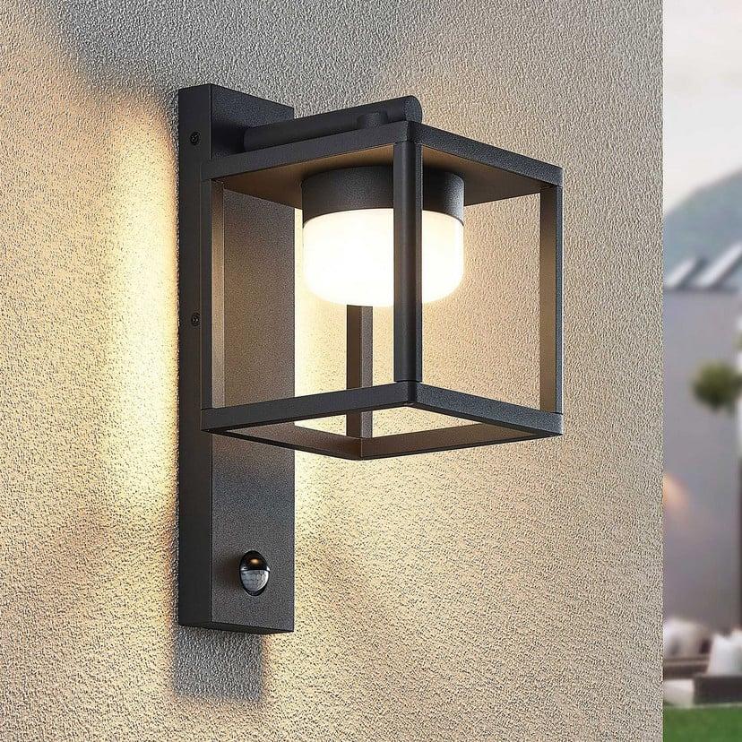 lampenwelt Lucande Außenwandlampe Timio Downlight Sensor GX53 IP44 Black Friday Preise