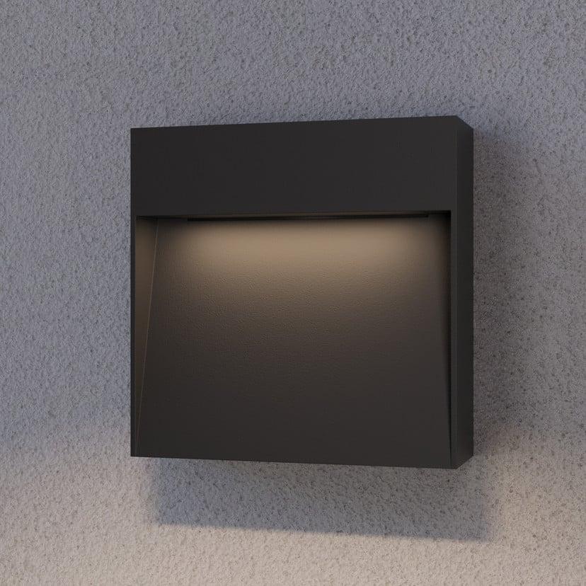 lampenwelt Lucande Außenwandlampe Noreia 13 cm anthrazit IP65 G9