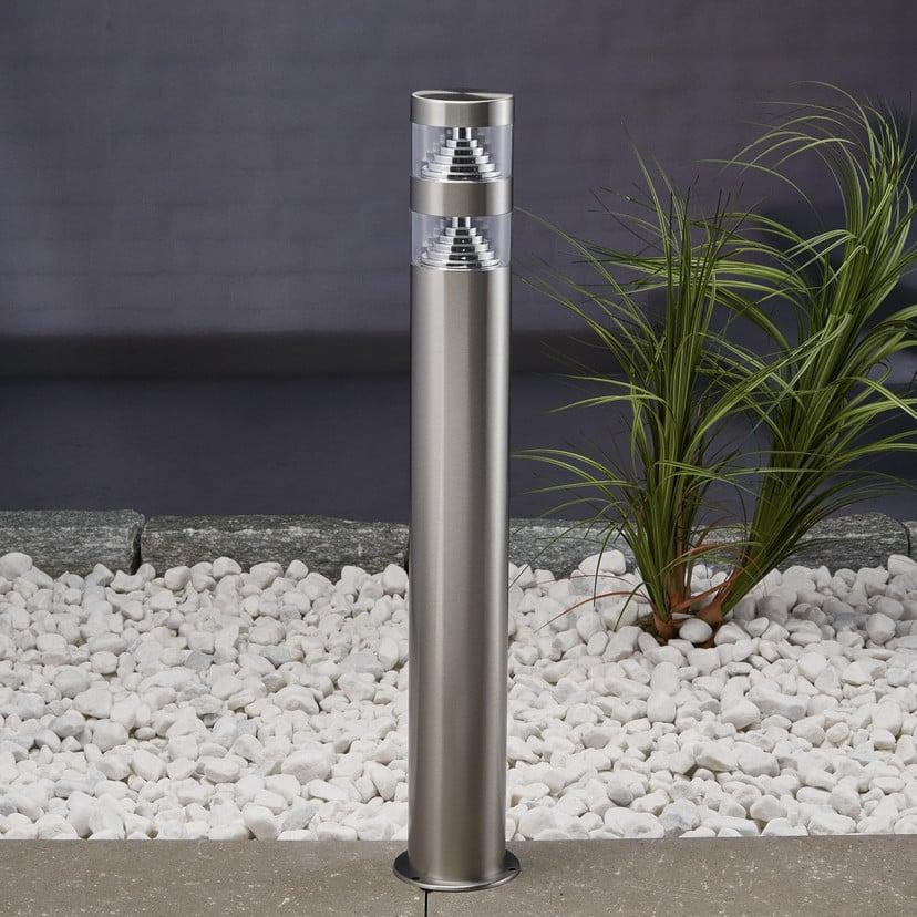 lampenwelt Lindby LED-Wegeleuchte Lanea 60 cm grau Edelstahl IP44 Verkauf