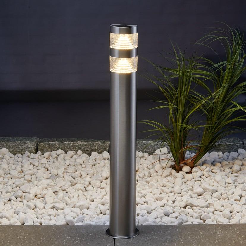 lampenwelt Lindby LED-Wegeleuchte Lanea 60 cm grau Edelstahl IP44 Verkauf