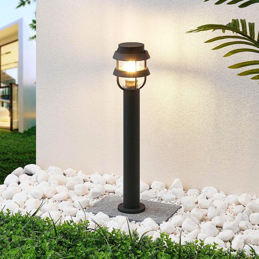 lampenwelt Lindby Pollerleuchte Alvaro anthrazit 60 cm IP44 E27 Kostenloser Versand