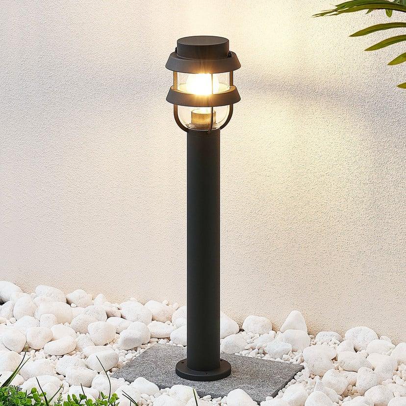 lampenwelt Lindby Pollerleuchte Alvaro anthrazit 60 cm IP44 E27 Kostenloser Versand