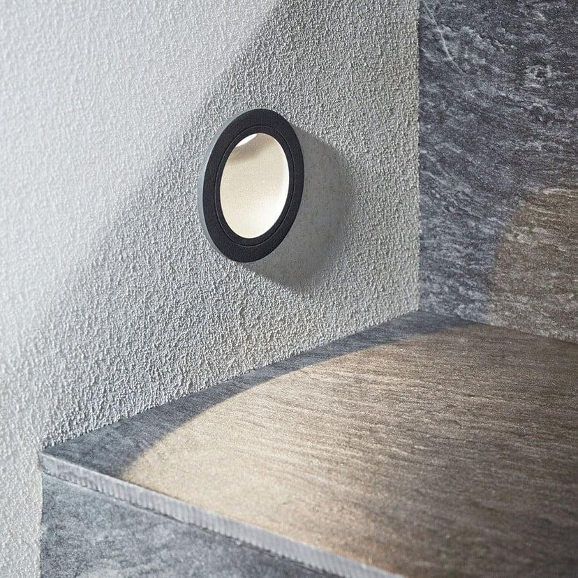 lampenwelt LED-Wandeinbauleuchte Pordis IP65 rund Limitierter Zeitrabatt
