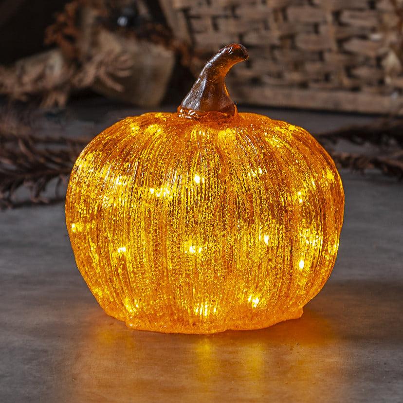 lampenwelt LED-Terrassenlampe Harvey Ø 20 cm orange Kunststoff Batterie Fabrikpreis